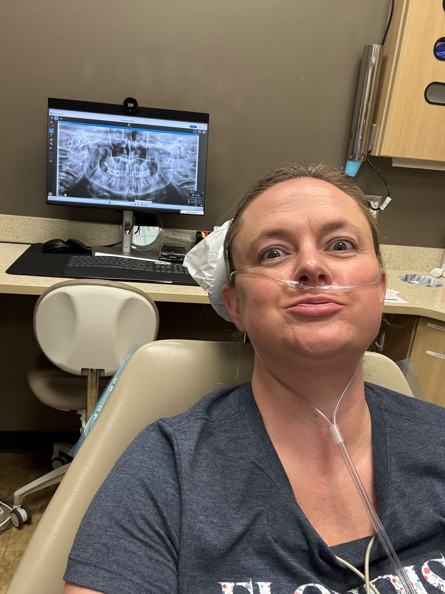 They say third time’s a charm… so I’m REALLY hoping that means we are DONE with medical visits for a while🤞

After my son’s medical adventure ➡️ my unexpected ER visit ➡️ yesterday’s grand finale… having a WISDOM TOOTH extracted. 🦷😩

Apparently, I decided to be an overachiever and have my ONE and ONLY wisdom tooth start causing problems in my 40s. 🤦‍♀️😂 anyone else out there still have them?

Thankfully, it’s OUT, I’m home recovering, my son is well on his way to recovery too (should be cleared Tuesday) 🙏❤️ and I’m officially requesting a much more boring rest of October 🙏🏼 Three weeks in a row is too much 😅 

I think we’ve had enough excitement around here for one month. 😂 Here’s to everyone staying healthy and OUT of medical offices for a while🤞