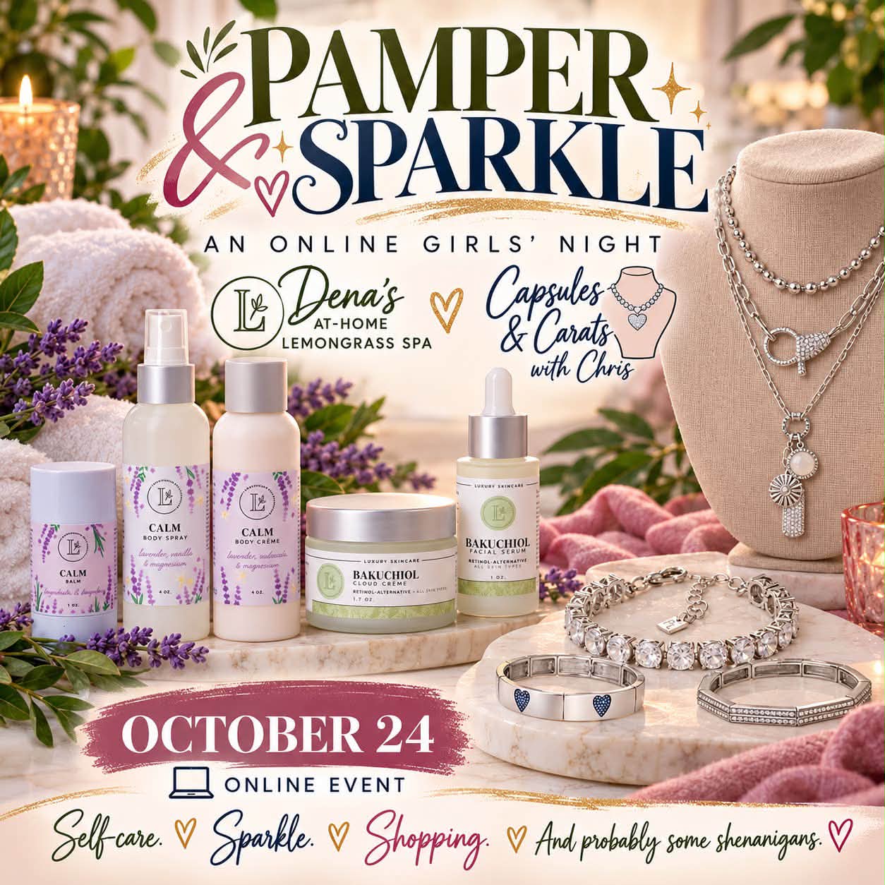 I am super excited - now that all our excitement with medical things is over I have two really fun events coming up tomorrow and everyone needs to know about them! 
highlight 

If you are close to Orlando then come see me from 9a-11a with Walk in Grace Soap Co. at Oviedo Food Factory! 

Or join me virtual for a Bingo with Christine Norris and see what’s new for Park Lane and Lemongrass Spa Products (Holiday is dropping Monday 26th 🎁 🎄🕎)

Comment BINGO below if you want a card #👇🏼
#bingo #denasathomespa #holidayshopping
#oviedofoodfactory